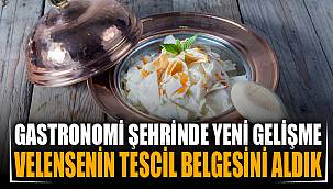 VELENSE’NİN TESCİL BELGESİNİ ALDIK