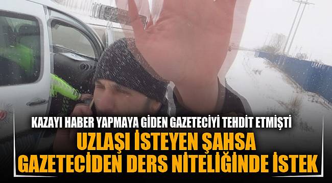 YARDIM KURULUŞUNA 2 BİN TL. BAĞIŞ YAPTI, GAZETECİ DAVASINDAN VAZGEÇTİ