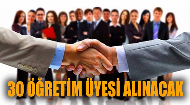 30 öğretim üyesi alınacak