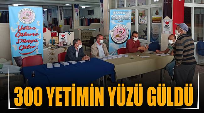 300 YETİMİN YÜZÜ GÜLDÜ