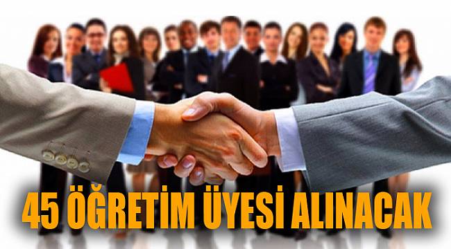 45 öğretim üyesi alınacak