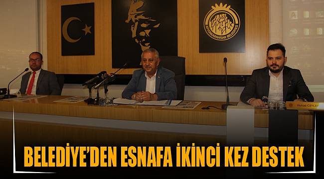 BELEDİYE’DEN ESNAFA İKİNCİ KEZ DESTEK