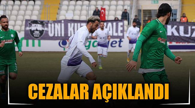 CEZALAR AÇIKLANDI