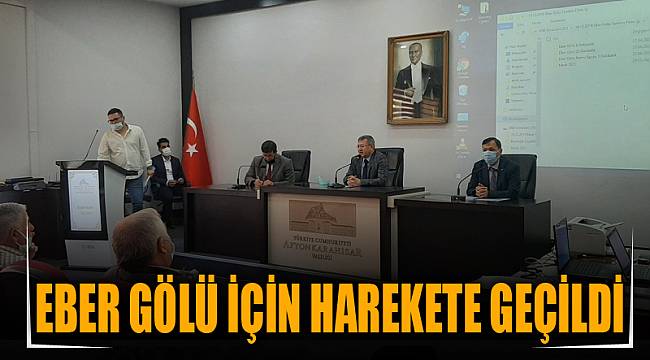Eber gölü için harekete geçildi