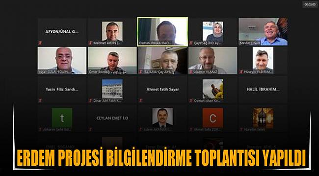 ERDEM Projesi bilgilendirme toplantısı yapıldı