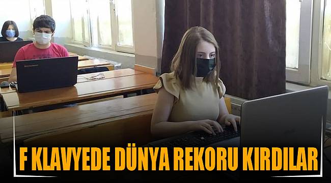 F Klavyede dünya rekoru kırdılar