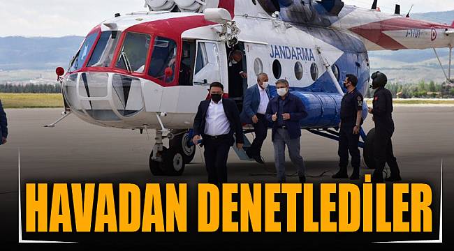 HAVADAN DENETLEDİLER