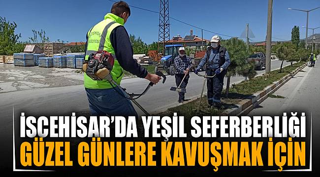 İscehisar’ın yeşil alanları güzelleşiyor