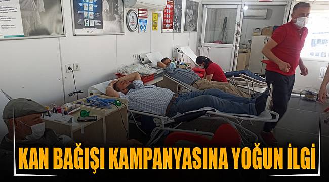 Kan bağışı kampanyasına yoğun ilgi