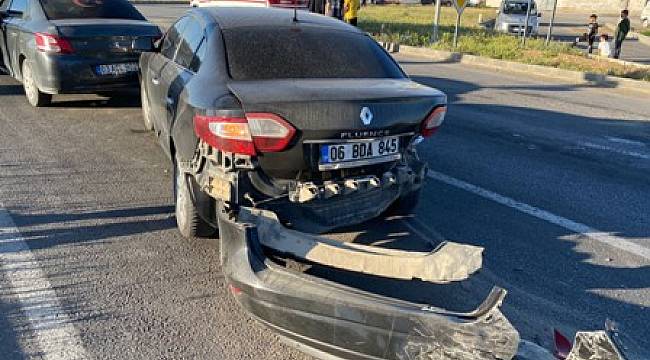 Kırmızı ışıkta bekleyen araçlara çarparak durabildi
