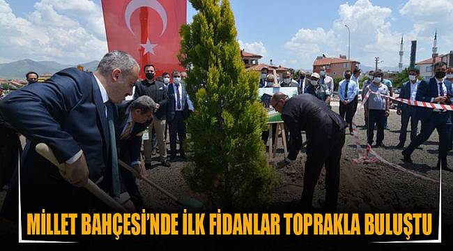 Millet Bahçesi’nde ilk fidanlar toprakla buluştu