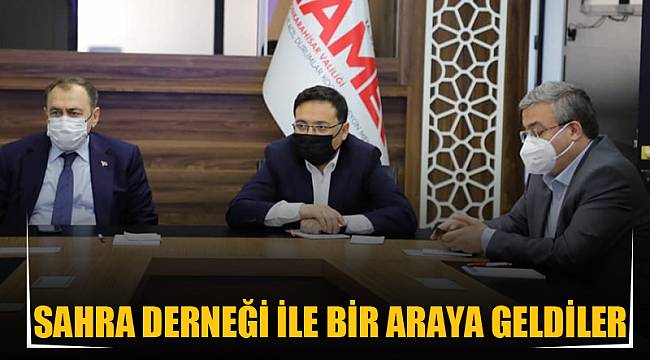 Sahra Derneği ile bir araya geldiler