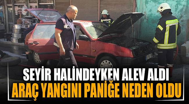Seyir halindeki LPG’li araç bir anda alev aldı
