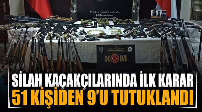 Silah kaçakçılarına yönelik operasyonda 9 tutuklama