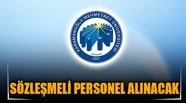SÖZLEŞMELİ PERSONEL ALINACAK