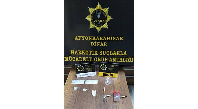 UYUŞTURUCU HAPLAR VE EROİN ELE GEÇİRİLDİ