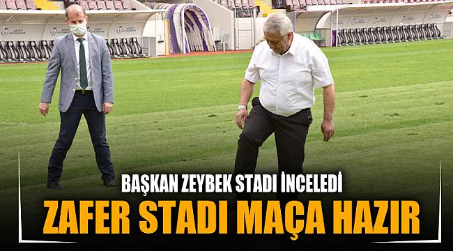Zafer Stadı maça hazır
