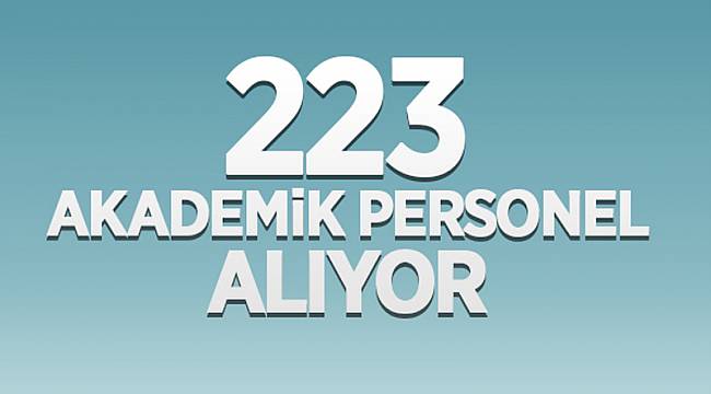 223 personel alınacak