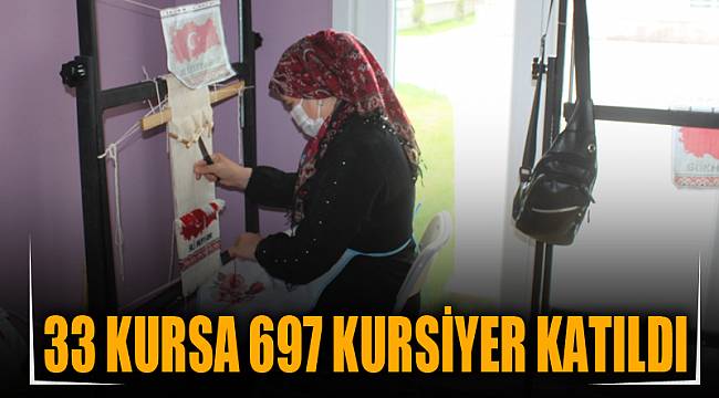 33 kursa 697 kursiyer katıldı