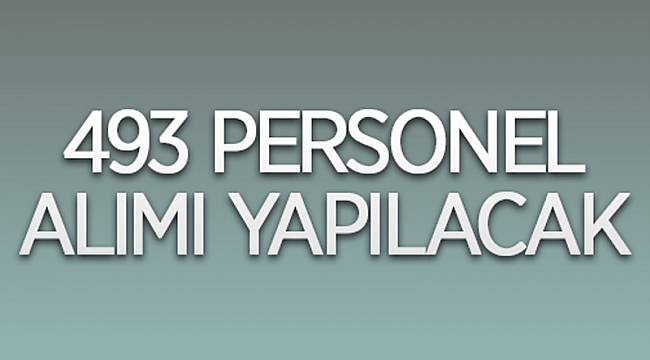 493 personel alınacak