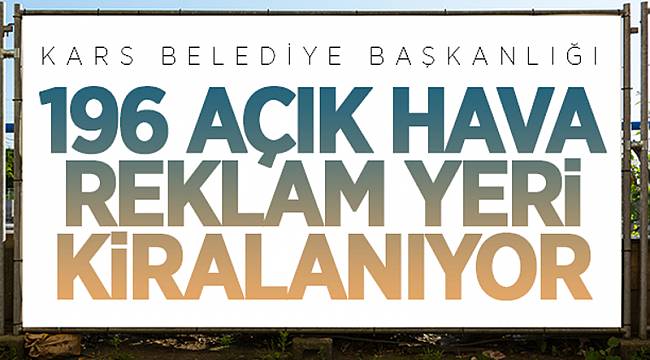 Açık hava reklam panoları kiralanacak