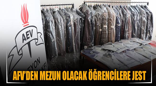 AFV’DEN MEZUN OLACAK ÖĞRENCİLERE JEST