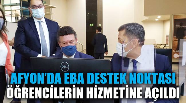 Afyon’da EBA destek noktası öğrencilerin hizmetine açıldı