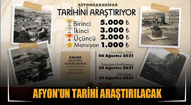 AFYON’UN TARİHİ ARAŞTIRILACAK