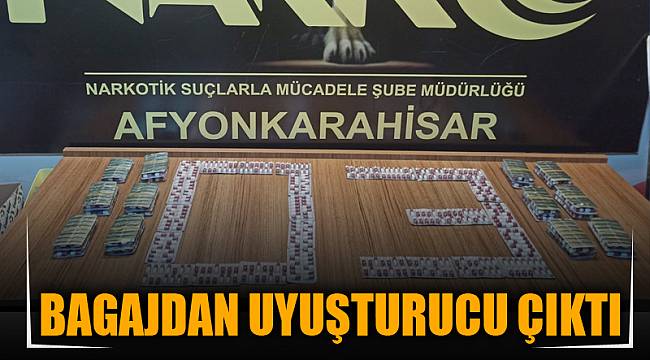 BAGAJDAN UYUŞTURUCU ÇIKTI