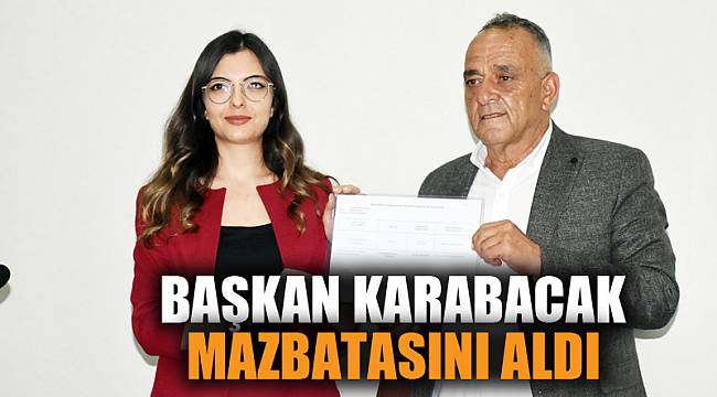 Güney Belediye Başkanı Erol Karabacak mazbatasını aldı