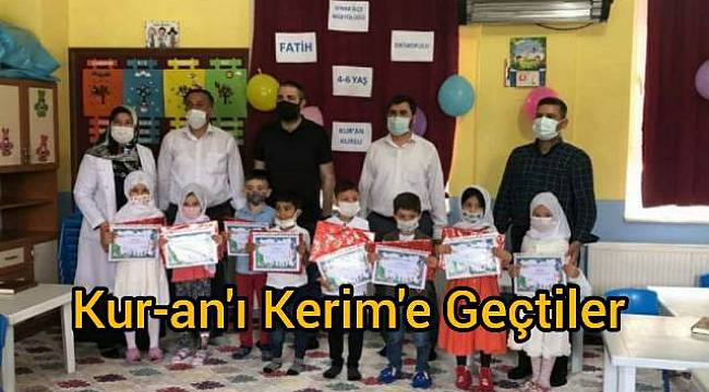 Kur-an’ı Kerime geçiş töreni düzenlendi
