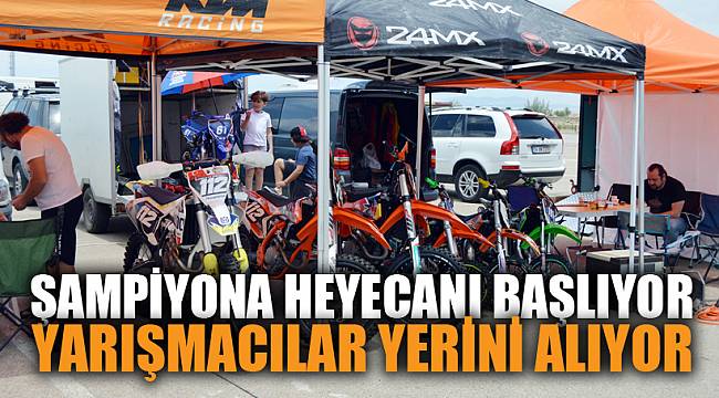 Motokros şampiyonalarında yarışacak sporcular Afyonkarahisar'a gelmeye başladı