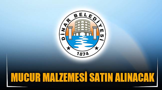 MUCUR MALZEMESİ SATIN ALINACAK