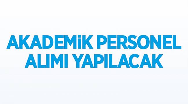 Öğretim üyeleri alınacak