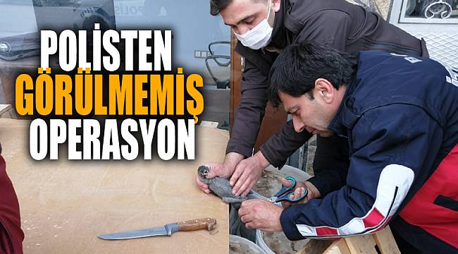 Polisten görülmemiş operasyon