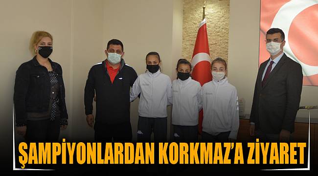 Şampiyonlardan Korkmaz’a ziyaret