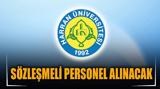 SÖZLEŞMELİ PERSONEL ALINACAK