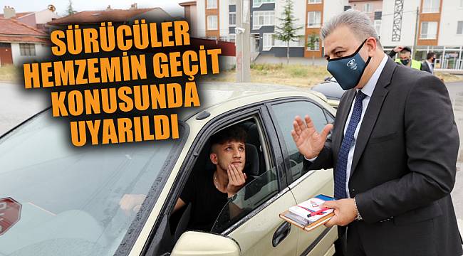 Sürücüler hemzemin geçiti konusunda uyarıldı
