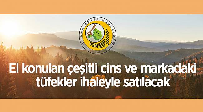 Tüfekler satılacak