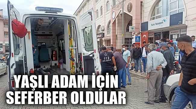 Yaşlı adam için seferber oldular