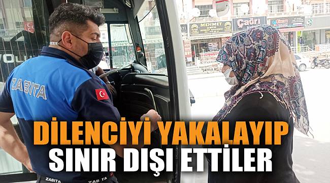 Zabıta dilenciye suçüstü yaptı