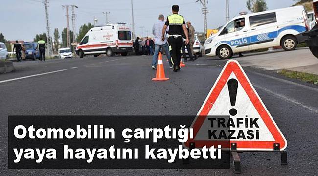Afyonkarahisar'da otomobilin çarptığı yaya hayatını kaybetti