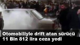Afyonkarahisar'da otomobiliyle drift yapan sürücüye ceza