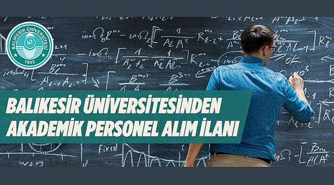 Akademik personel alınacak