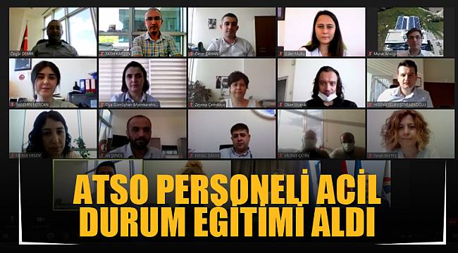 ATSO personeli acil durum eğitimi aldı
