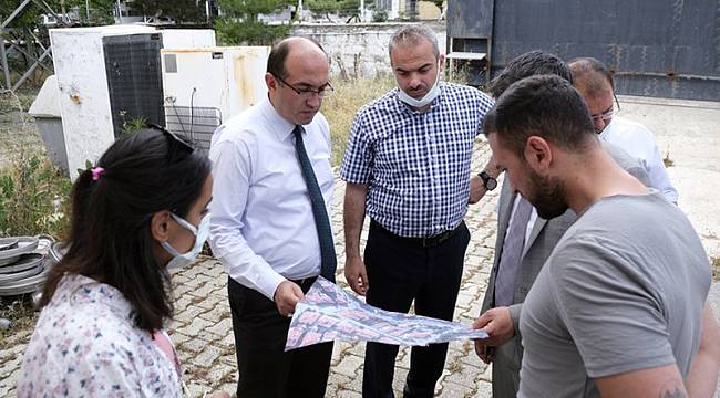 Başkan Çöl, belediye tahsis edilen eski cezaevi binasında inceleme yaptı