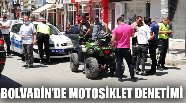 Bolvadin’de motosiklet denetimi