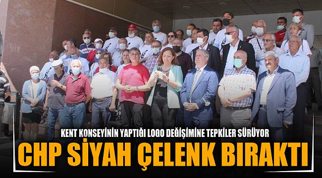 CHP SİYAH ÇELENK BIRAKTI