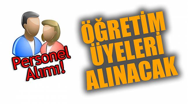 Öğretim üyeleri alınacak