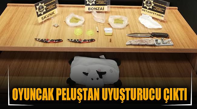 OYUNCAK PELUŞTAN UYUŞTURUCU ÇIKTI